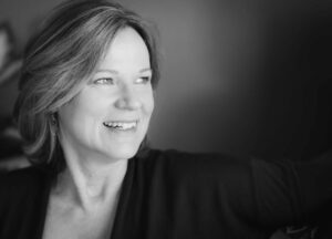 Black and White Women Candid Portrait