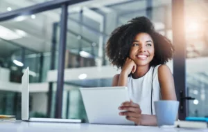 professional-businesswoman-looking-at-computer